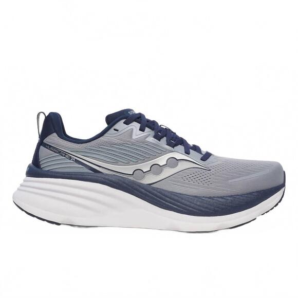 NEW SAUCONY men's hurricane 24 running shoe in 142 flint/navy